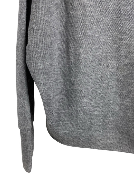 We The Free Free People Gray Zip Shoulder Sweater Top XS Oversized Knit - Picture 3 of 10